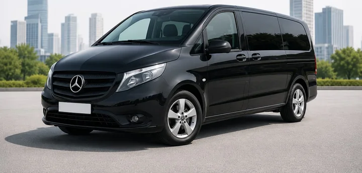 Siyah VIP Vito lüks minibüs